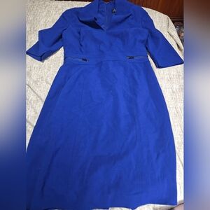 Tahari Adam S Levine Blue Women's Dress